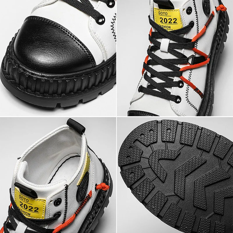 Arena date Glimpse Barbati pantofi casual toamna harajuku stil japonez la modă pantofi pentru  bărbați de culoare de potrivire scule pantofi mid-cut dantela-up cizme  martin bambas pentru > Magazin | www.vrajamobilei.ro